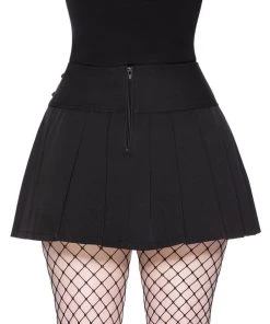Killstar Bat Girl 80's Mini Skirt Black New In