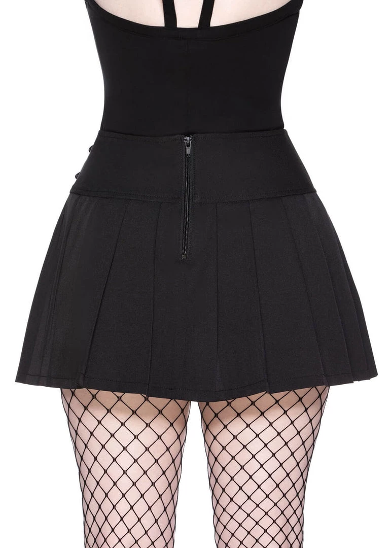 Killstar Bat Girl 80's Mini Skirt Black New In