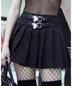 Killstar Bat Girl 80's Mini Skirt Black New In