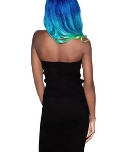 New In Killstar Anti-Club Moto Bat 80's Pencil Dress Black