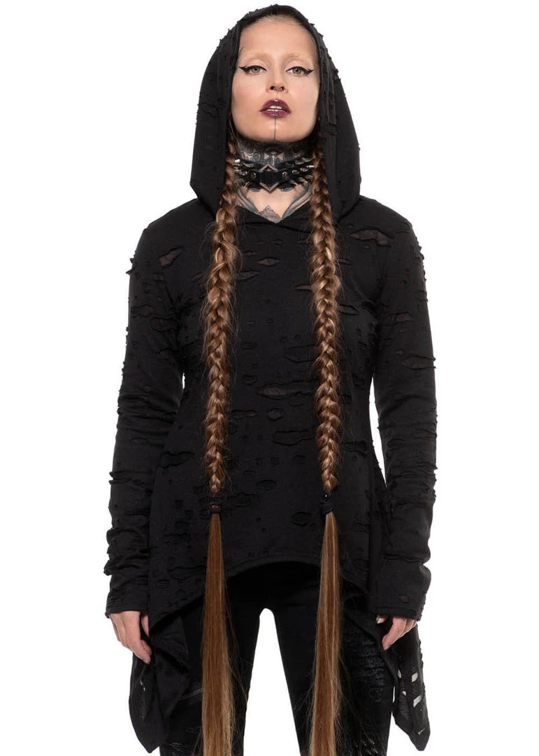 Killstar Hex Hooded Top Black