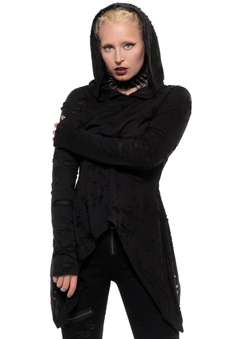 Killstar Hex Hooded Top Black