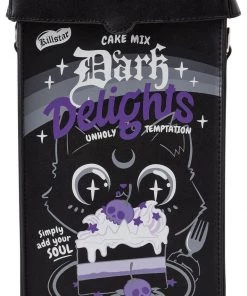 Killstar Dark Delights Cat Backpack Shoulderbag Black