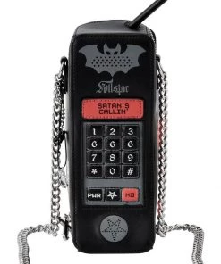 Killstar Satan's Callin' Telephone Bag Black