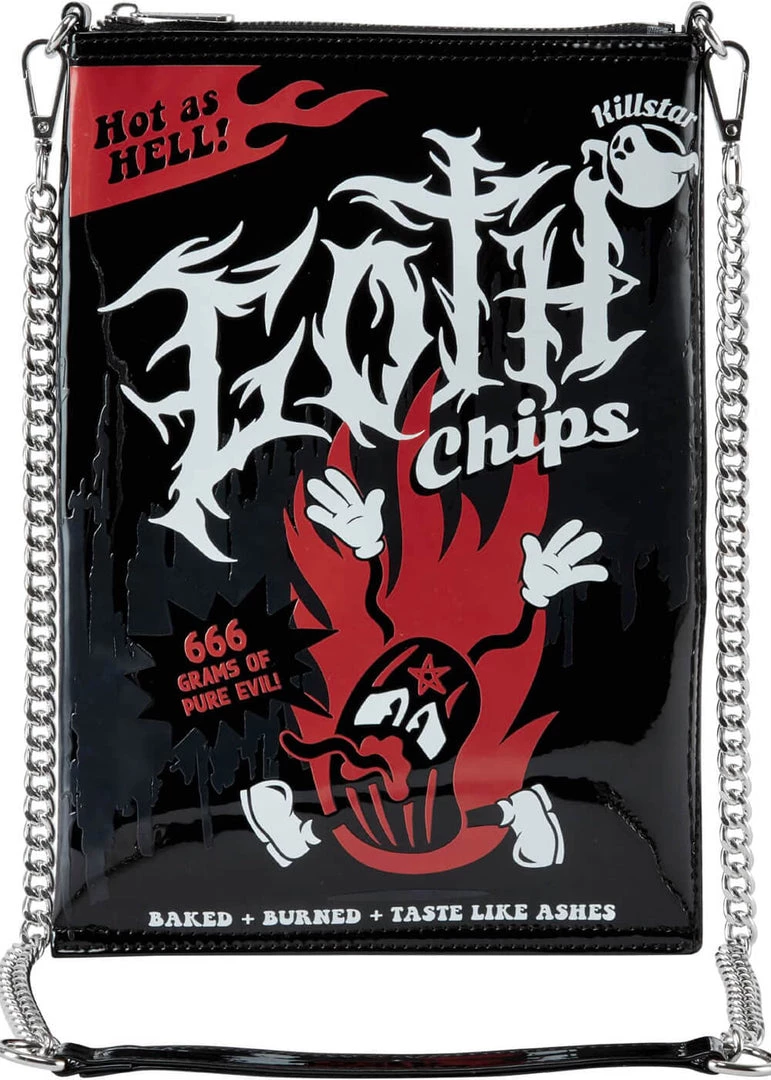 New In Killstar Goth Chips Shoulderbag Black