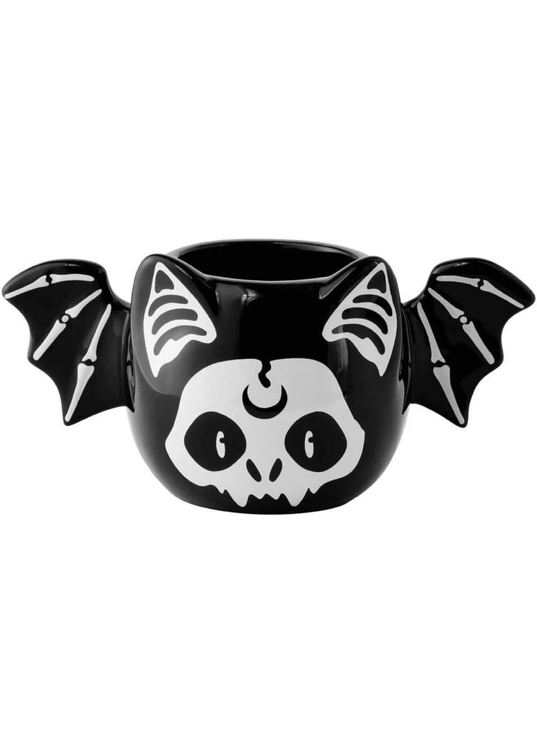 Killstar Chiroptera Bat Cat Mug Black New In