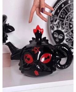 Killstar Baphomet Teapot Black New In
