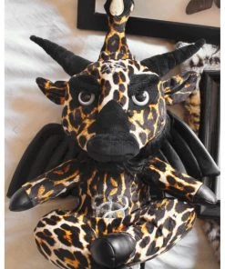 New In Killstar Kreeptures Dark Lord Rockabilly Plush Leopard