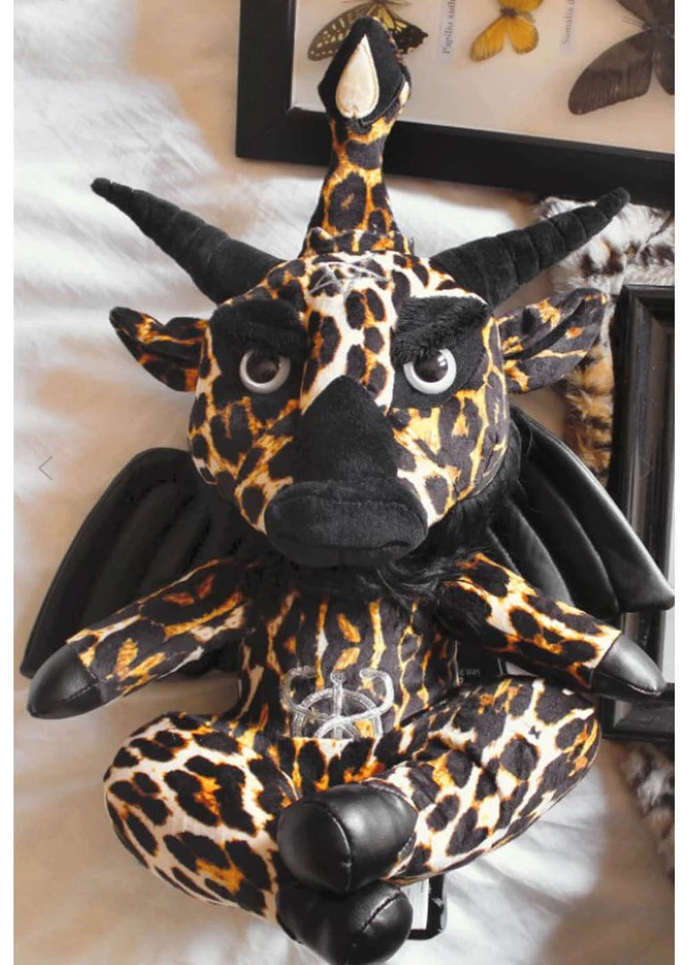 New In Killstar Kreeptures Dark Lord Rockabilly Plush Leopard
