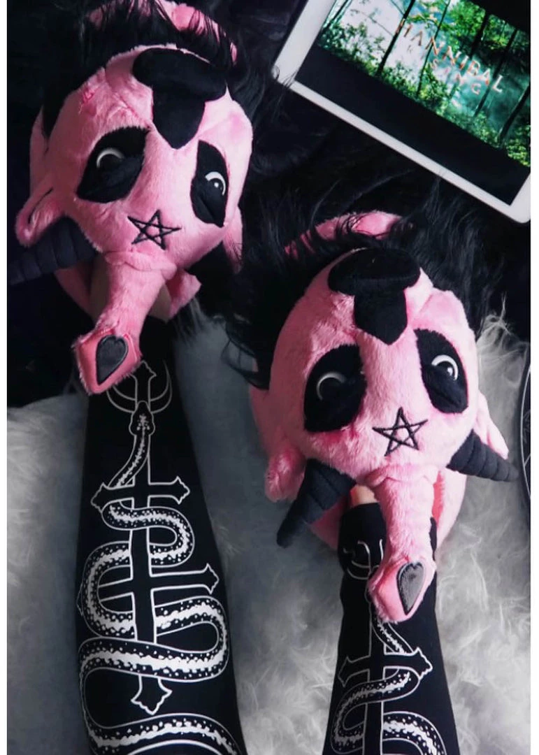New In Killstar Kreeptures Dark Lord Slippers Bubblegum Pink