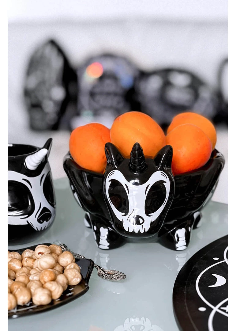 New In Killstar Unicorn Bowl Black