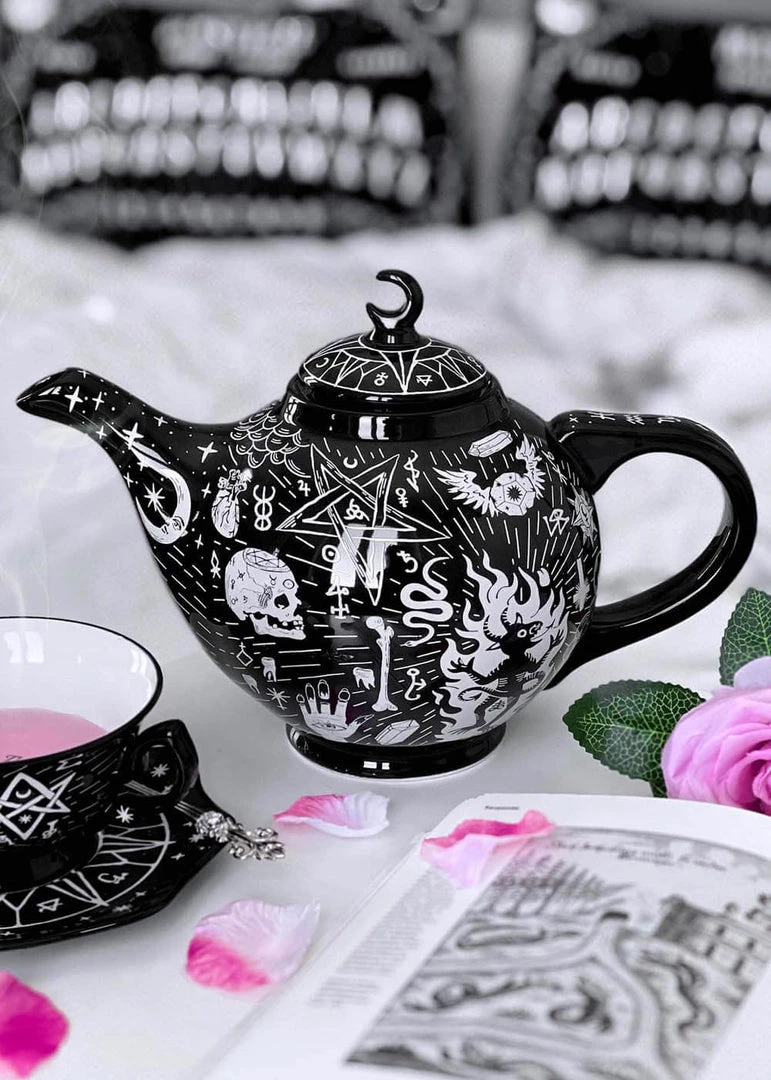 New In Killstar Spiritualis Teapot Black