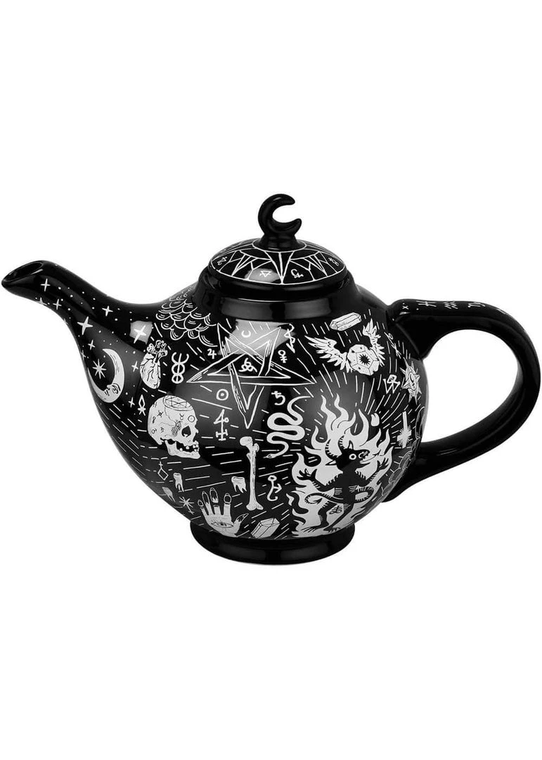 New In Killstar Spiritualis Teapot Black