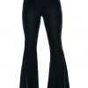 Killstar Moondance Velvet 70's Broek Emerald Green