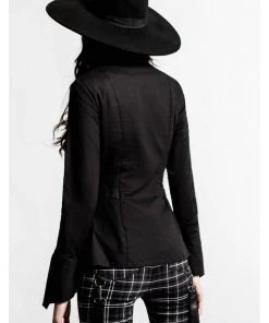 New In Killstar Haze & Confused Zip Shirt Black