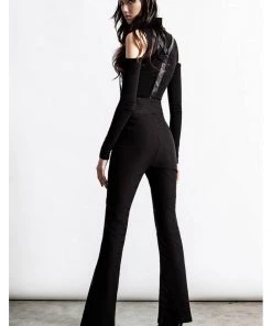 Killstar Prophet Of Doom Trousers With Suspenders Black