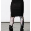 Killstar Warbird Pencil Skirt Black New In
