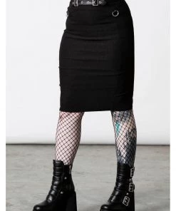 Killstar Warbird Pencil Skirt Black New In