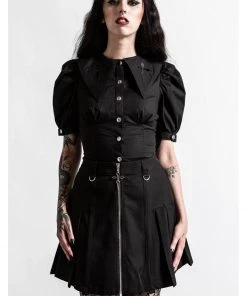Killstar Kikimora Cross Top Black