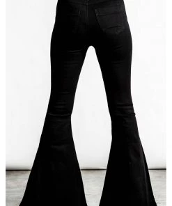 Killstar Unholy Trinity Flare 70's Trousers Black New In