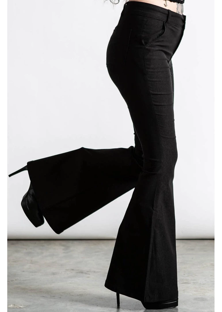 Killstar Seven Sins 70's Trousers Black New In