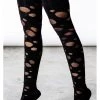 Killstar Wretched Soul Distress Socks Black
