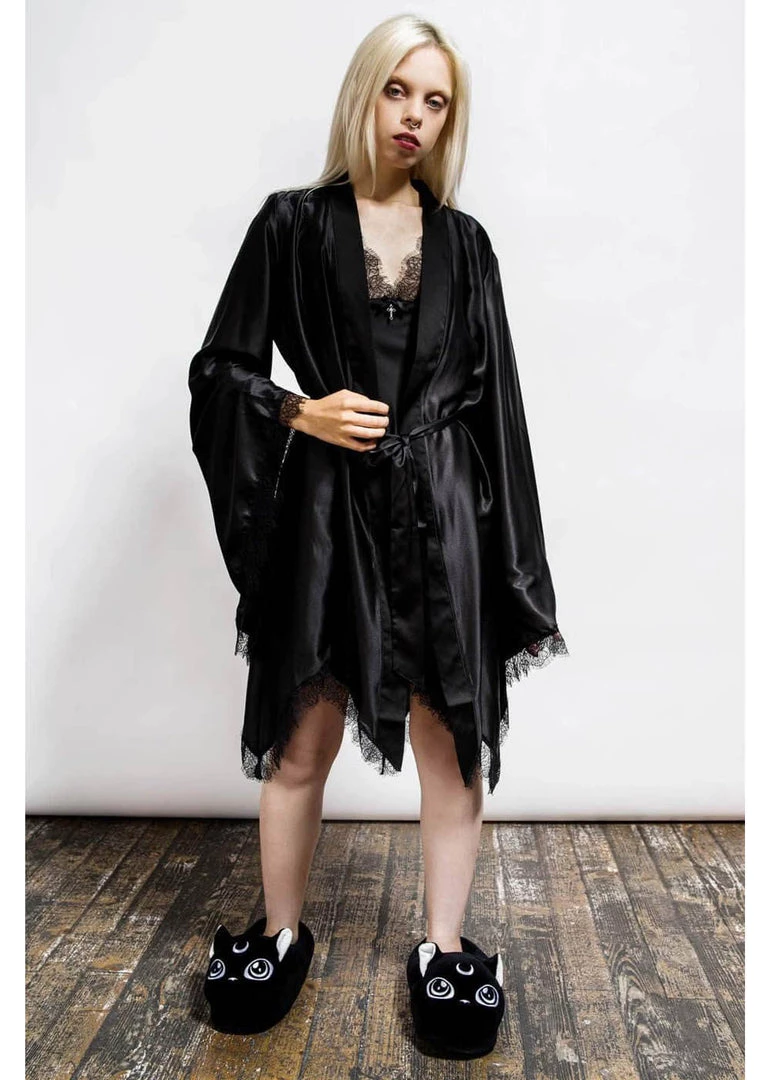 Killstar Devil's Lullaby Robe Black