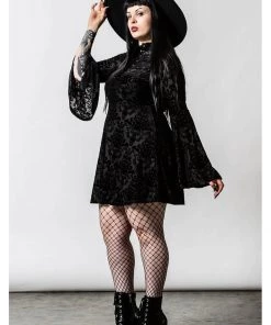 Killstar Lost Kingdom Lace-Up Dress Black New In