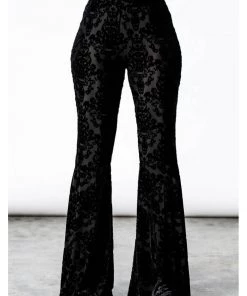 New In Killstar Lucifuge Bell Bottoms Trousers Black