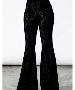 New In Killstar Lucifuge Bell Bottoms Trousers Black