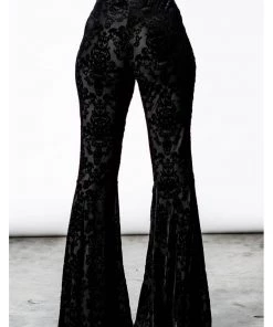 New In Killstar Lucifuge Bell Bottoms Trousers Black