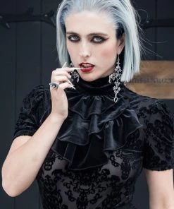 New In Killstar Thelma 40's Blouse Top Black