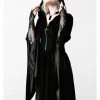 New In Killstar Dark Decent Velvet Duster Black