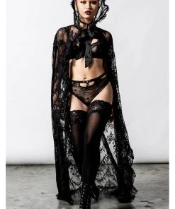New In Killstar Vampyren Lace Cape Black