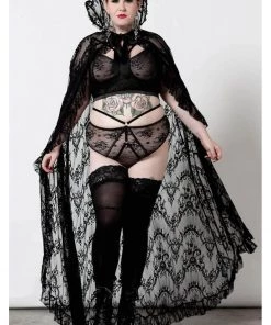New In Killstar Vampyren Lace Cape Black