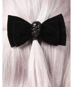 Killstar Bow Down Skull Hairclip New In