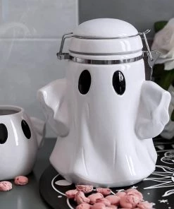 Killstar Ghost Hinged Jar White New In