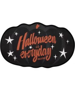 New In Killstar Halloween Pumpkin Doormat Black