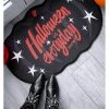 New In Killstar Halloween Pumpkin Doormat Black
