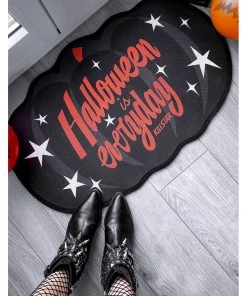 New In Killstar Halloween Pumpkin Doormat Black