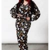 New In Killstar Haunted Pumpkin Onesie Black