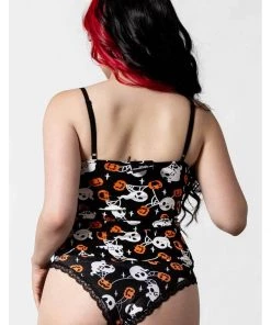 Killstar Haunted Pumpkin Cami Top Black New In