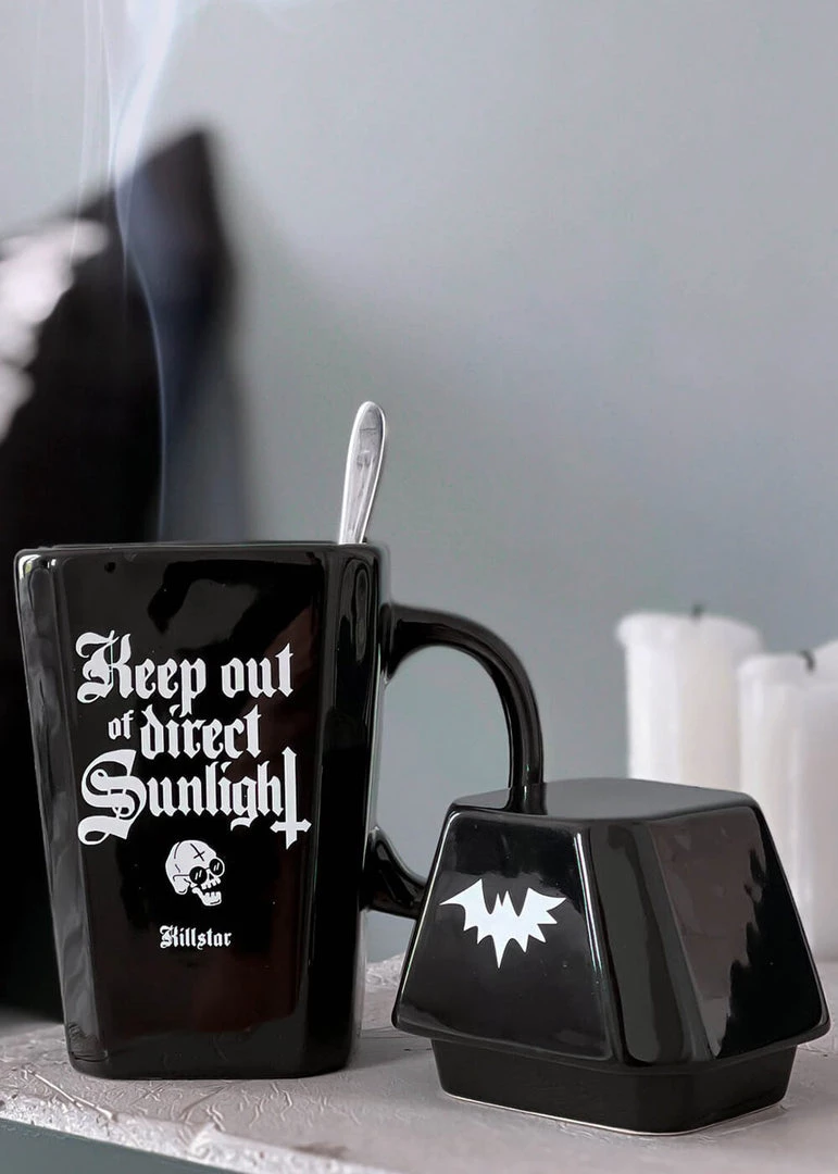 New In Killstar Nocturnal Coffin Beker Mug Black