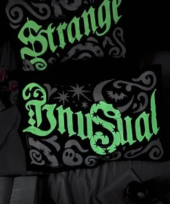 New In Killstar Strange Unusual Pillow Cases Black