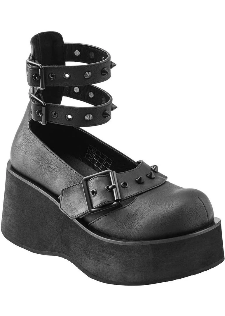 Killstar Bloody Mary Janes Shoes Black New In