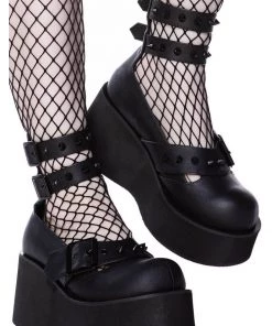Killstar Bloody Mary Janes Shoes Black New In