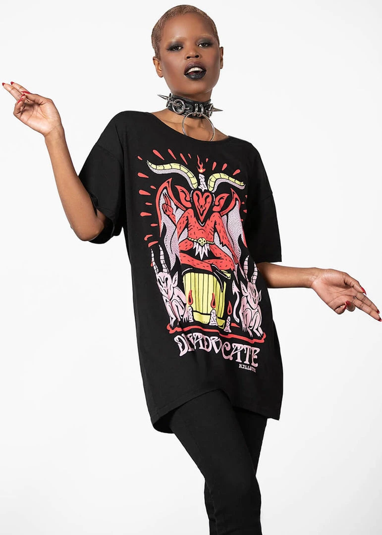 Killstar Devil Incarnate Relaxed Top Black New In