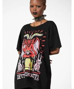 Killstar Devil Incarnate Relaxed Top Black New In