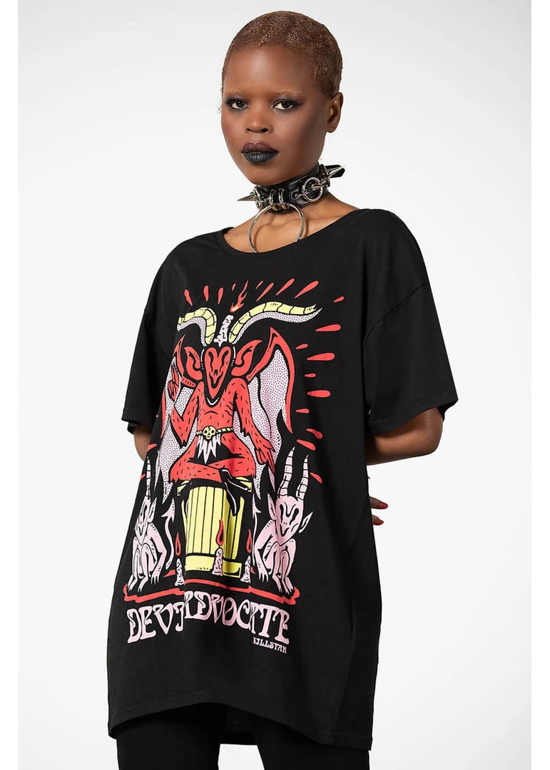 Killstar Devil Incarnate Relaxed Top Black New In