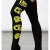 Killstar Heads Up Skulls Long Socks Black New In